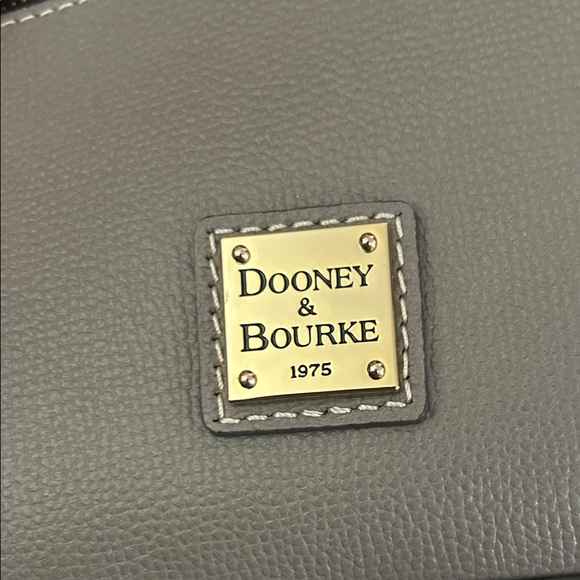 Dooney & Bourke Gray Leather Crossbody Bag - Picture 2 of 3
